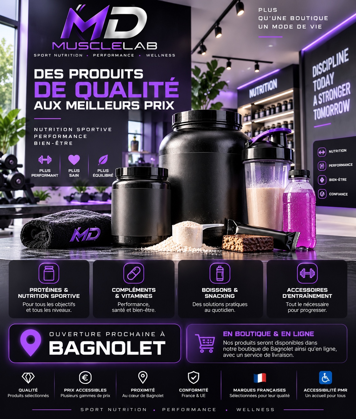 MDMuscleLab — des produits de qualité aux meilleurs prix